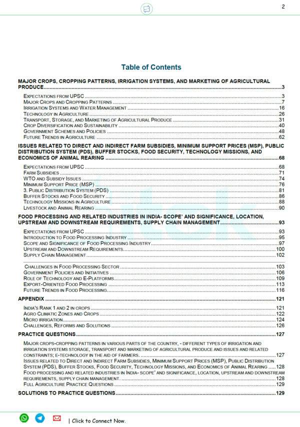 FREE Agriculture eNotes