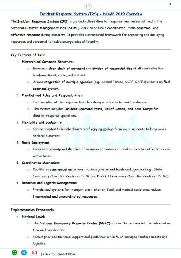 FREE Disaster Management eNotes