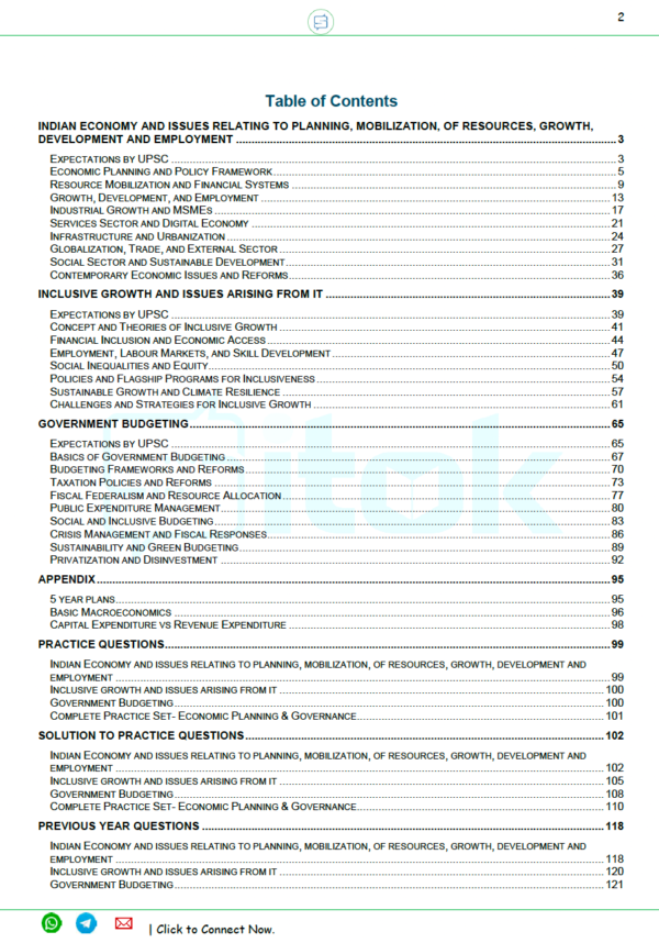 Economic Planning FULL eNotes