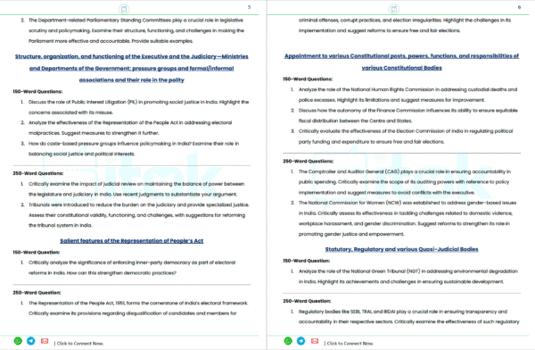 UPSC GS2 Full Practice Set 2025 – Digital PDF | Polity, Governance, IR, Social Justice PYQs + Model Answers
