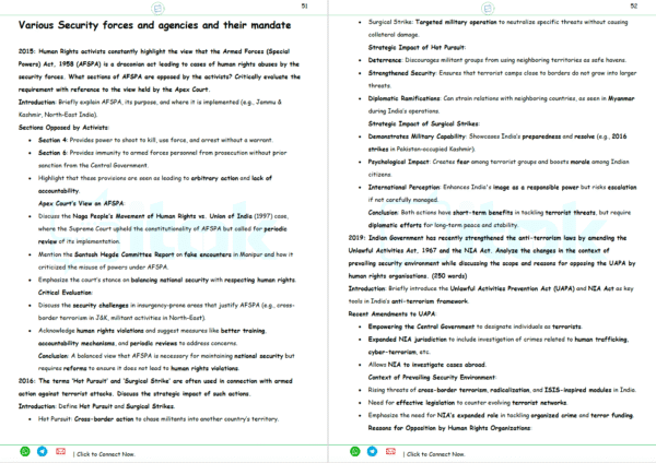 UPSC GS3 Internal Security Practice Set 2025 – Digital PDF | 45+ Solved PYQs with Schemes & Examples