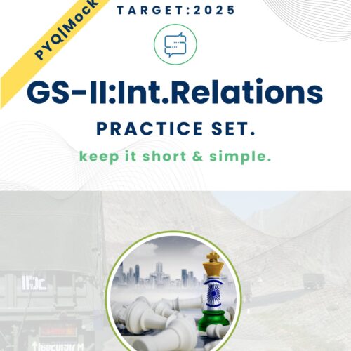 UPSC Mains International Relations