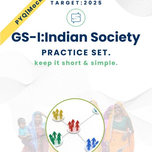 Model answer sample from Indian Society Practice Set for UPSC Mains 2025