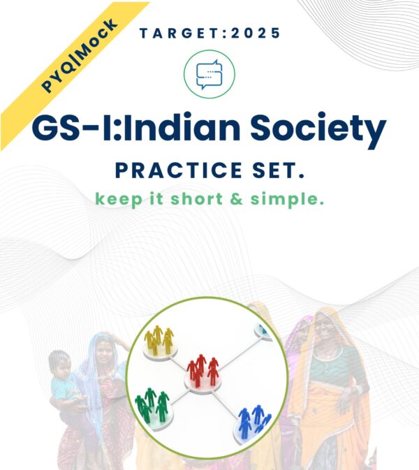 Model answer sample from Indian Society Practice Set for UPSC Mains 2025